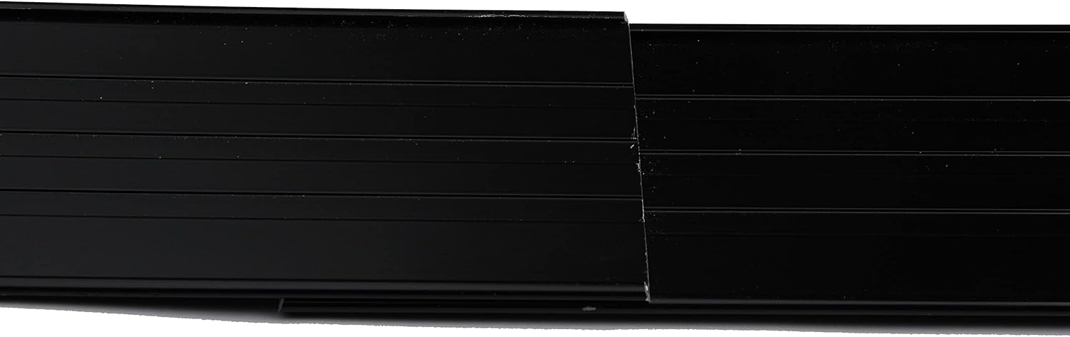 EasyFlex Kit de proyecto de borde de paisaje de aluminio, 4 piezas de metal para bordes de jardín con púas, kit de 24 pies, negro