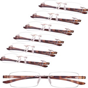 GUD Gafas de lectura 7 pares de lentes de lectura sin montura para mujeres y hombres GUD Gafas de lectura 7 pares de lentes de lectura sin montura para mujeres y hombres