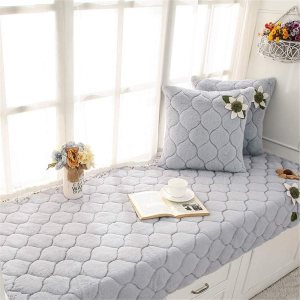 JeogYong Fundas decorativas de asiento para ventana de bahía, cojines de asiento de ventana corta de felpa para interiores para dormitorio, JeogYong Fundas decorativas de asiento para ventana de bahía, cojines de asiento de ventana corta de felpa para interiores para dormitorio,