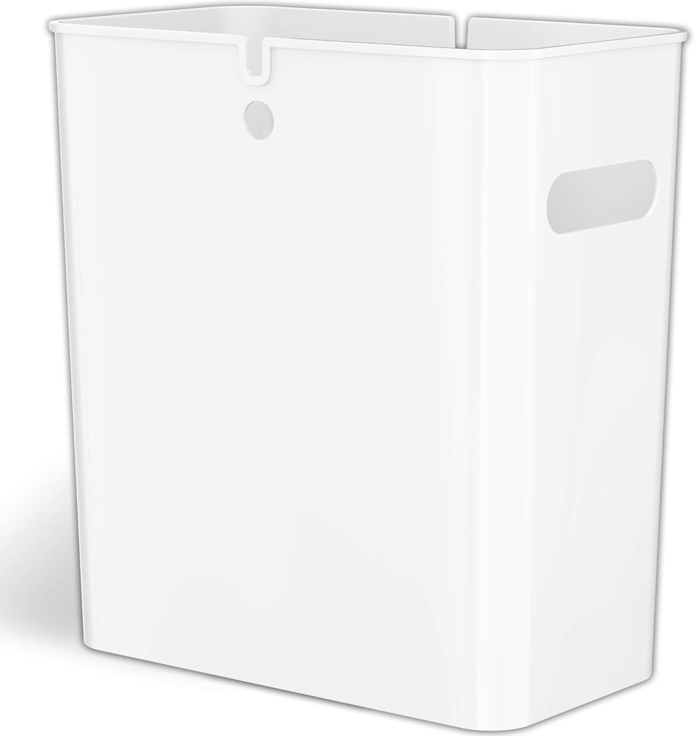iTouchless Cocina, botes de basura con filtro de olor AbsorbX, papelera, blanco polar