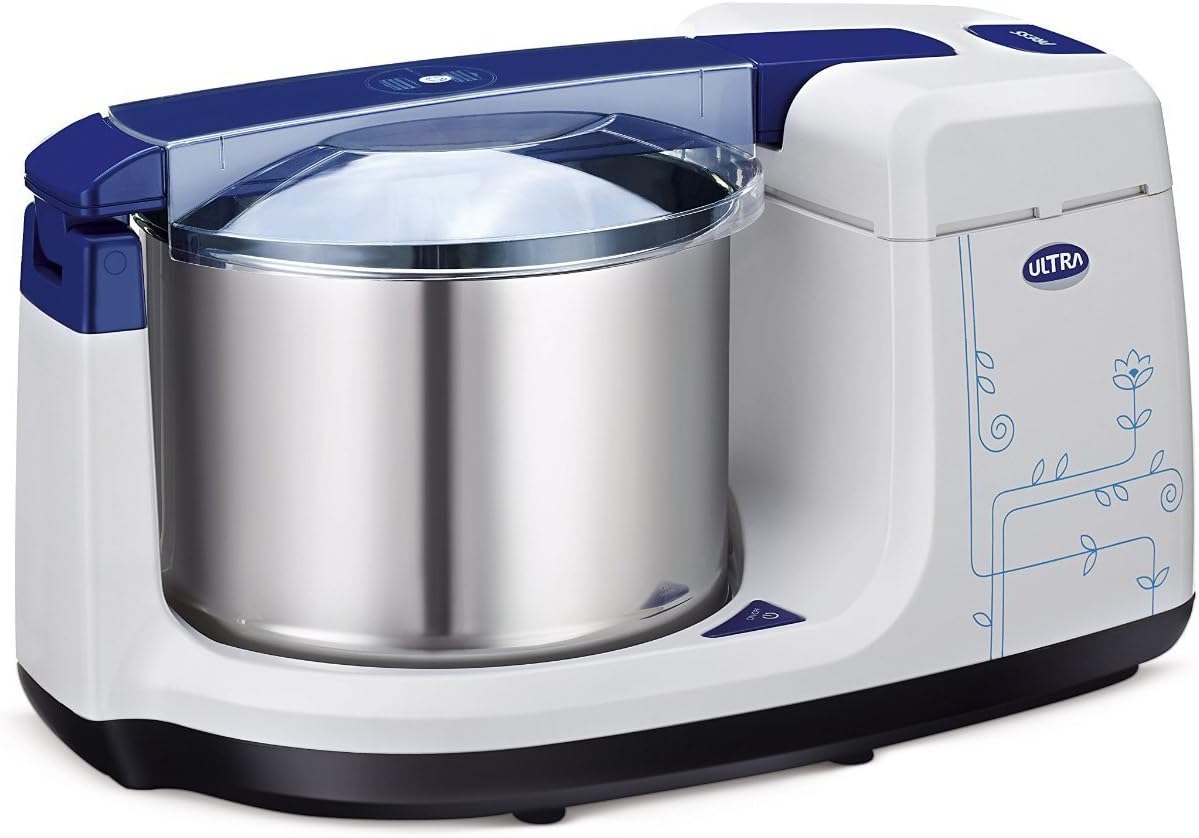 Elgi Ultra Bigg+ – Molinillo húmedo de mesa de 2,5 litros  Con amasadora Atta de 110 voltios para Estados Unidos y Canadá, azul