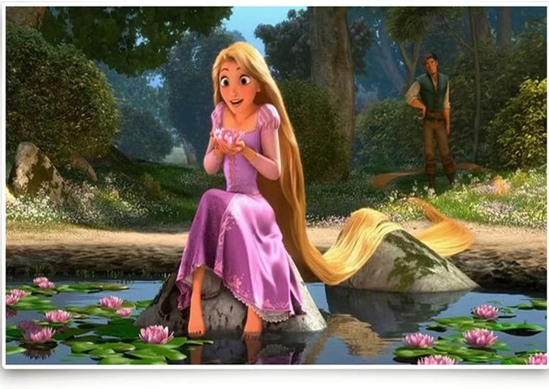 Hotcostyle Vestido morado enredado Rapunzel Cosplay disfraz princesa Lepe vestido mágico púrpura