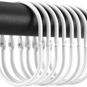 Goowin – 24 anillos para cortina de ducha, ganchos para cortina de ducha, anillos de ducha ovalados a presión para cortina, anillos de cortina de Goowin – 24 anillos para cortina de ducha, ganchos para cortina de ducha, anillos de ducha ovalados a presión para cortina, anillos de cortina de