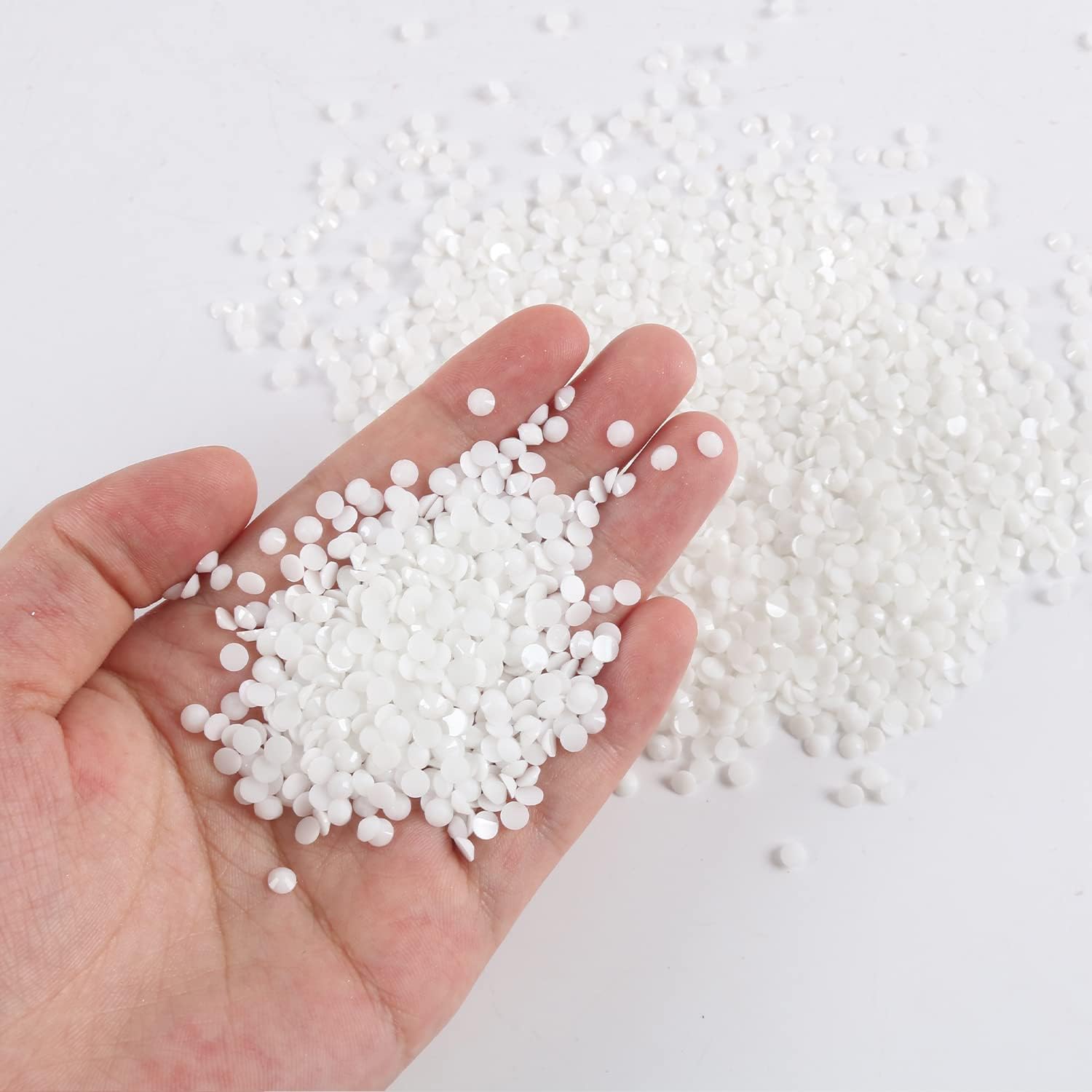 3000 unidades de diamantes de imitación de resina AB de color AB de 0.118 pulgadas y 1.18 onzas (0.118 in) con parte trasera plana, diamantes de