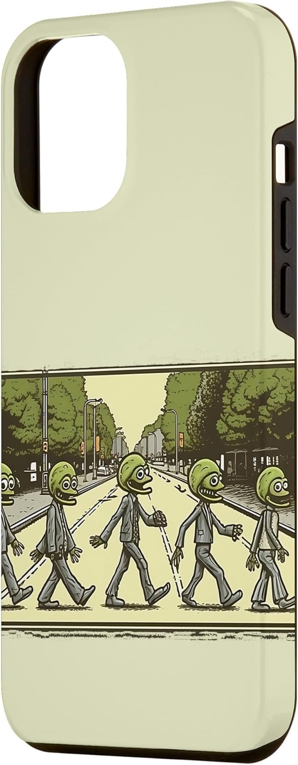 Funda para iPhone 14 Pro Max 5 Aliens Crossing Abby Road