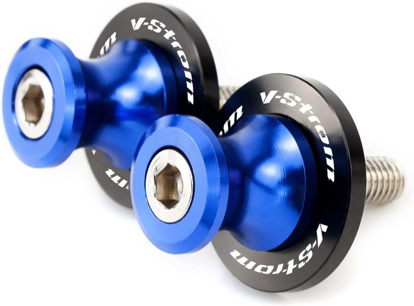 LCCDZ Compatible con Suzuki V-Strom 650 V-Strom650 VStrom 1000 1050 Carretes de basculante para motocicleta, deslizador, 0.315 in, soporte