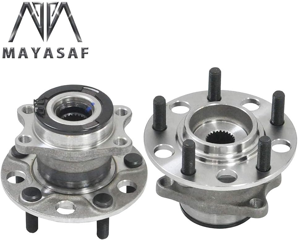 MAYASAF 512333 2 unidades, 4X4 4WD solamente Conjunto de cojinete de cubo de rueda trasera para Dodge calibre 2007-2008, para Jeep 2007-2017