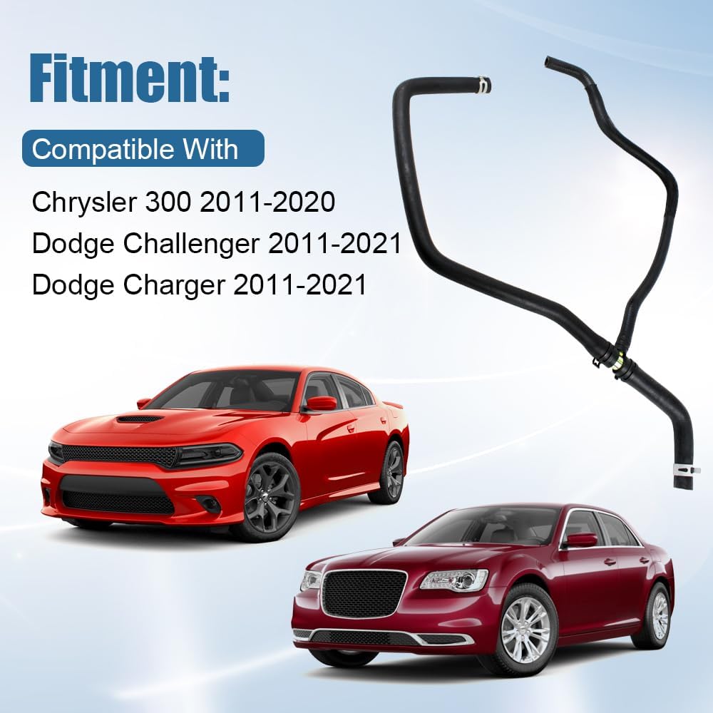 Nueva manguera de calentador compatible con Chrysler 300 Dodge Challenger Charger 3.6L 2011-2021 reemplaza 55038163AI 55038163AE Conexión de tubería