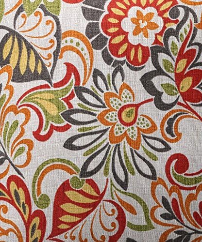 Pillow Perfect – Cojín para asiento, estampado Zoe Citrus, esquinas cuadradas, ideal para exterioresinteriores