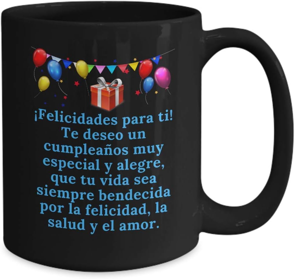 Taza de regalo de cumpleaños  Feliz Cumple regalos  Sorpresa para novio oh novia  Feliz cumpleaños decoraciones  para hermano hermana