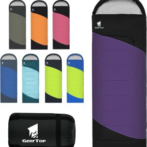 GEERTOP Saco de dormir para mochilero para camping, sacos de dormir ligeros para adultos y niños, verano, cálido, frío, senderismo, viajes GEERTOP Saco de dormir para mochilero para camping, sacos de dormir ligeros para adultos y niños, verano, cálido, frío, senderismo, viajes