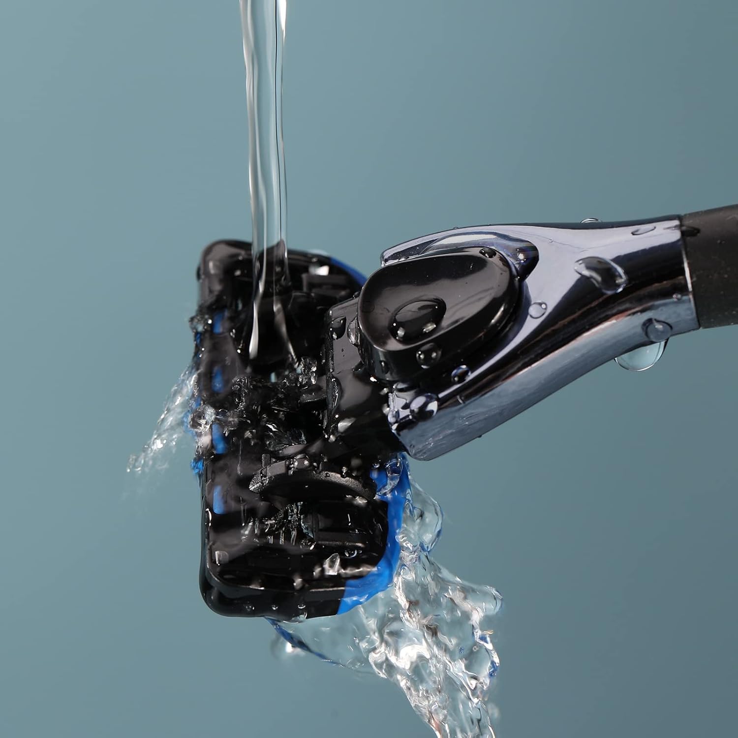 Maquinilla de afeitar de 5 hojas para hombres con doble lubricación, afeitado cómodo y suave para hombres (5REFILLS-A)