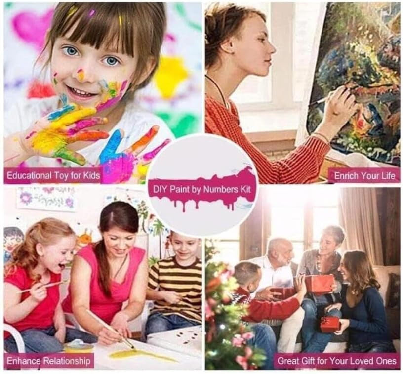 ZMHZMY Pintura por números para adultos, Bulldog inglés, kits de pintura por números, pintura al óleo, lienzo de dibujo para decoración del hogar,