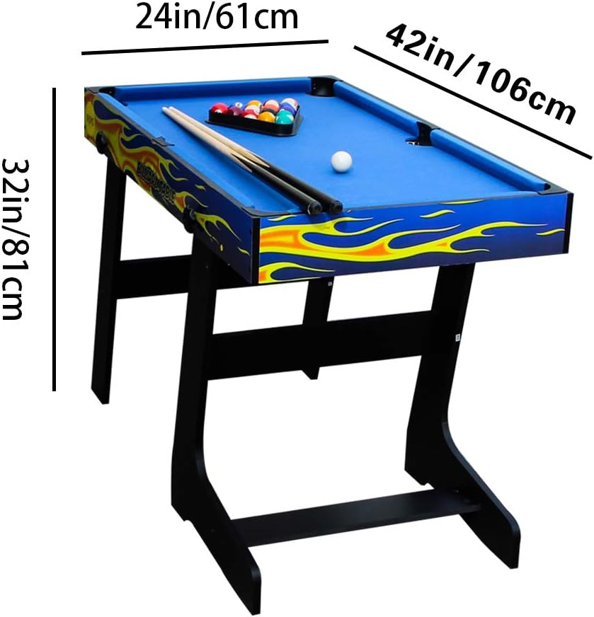 IFOYO Mesa de juego combinada multifuncional 4 en 1 de 48 pulgadas  4 pies, mesa de hockey, mesa de futbolín de fútbol, mesa de billar, mesa de