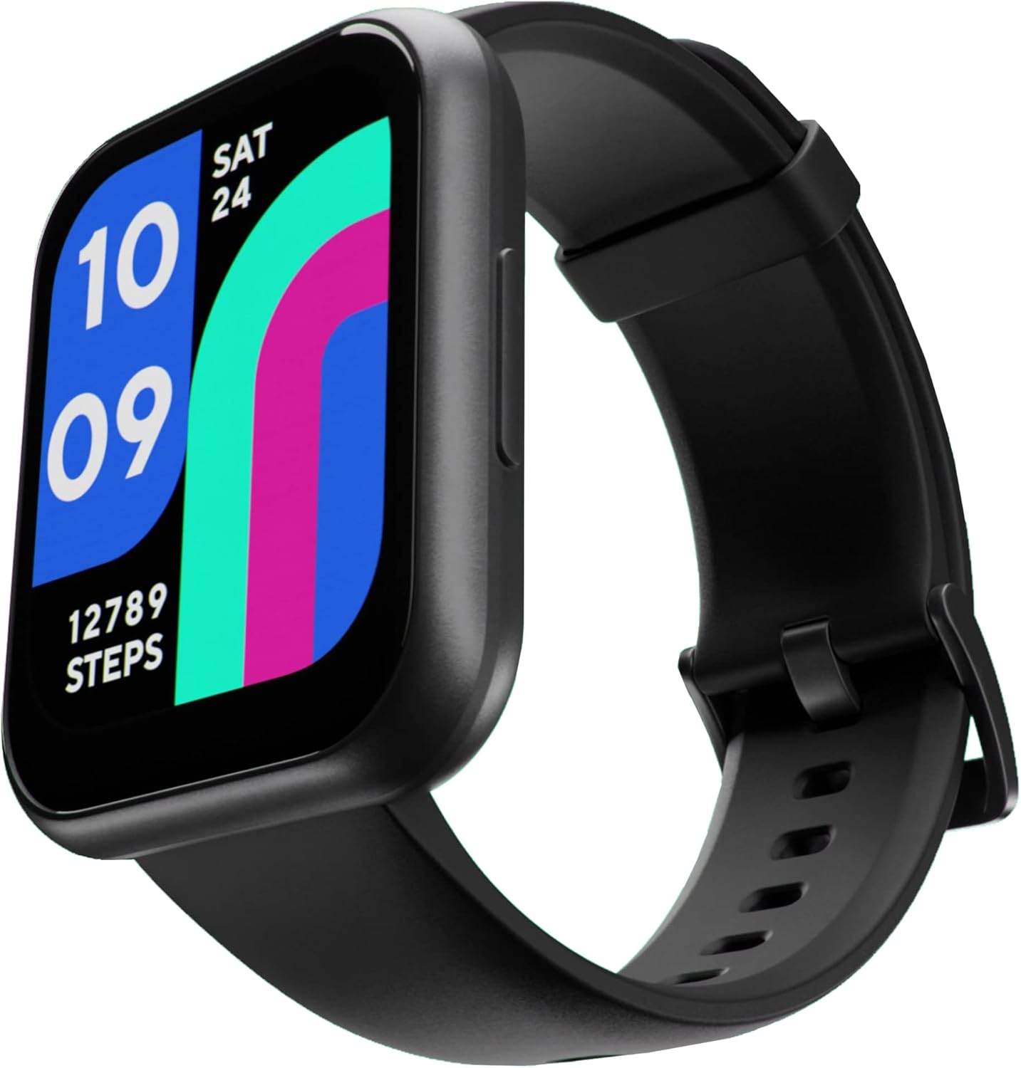 WYZE Reloj inteligente, reloj inteligente de aluminio de 1.75 pulgadas (1.850 in) para teléfonos Android y teléfonos iOS, IP68, impermeable,