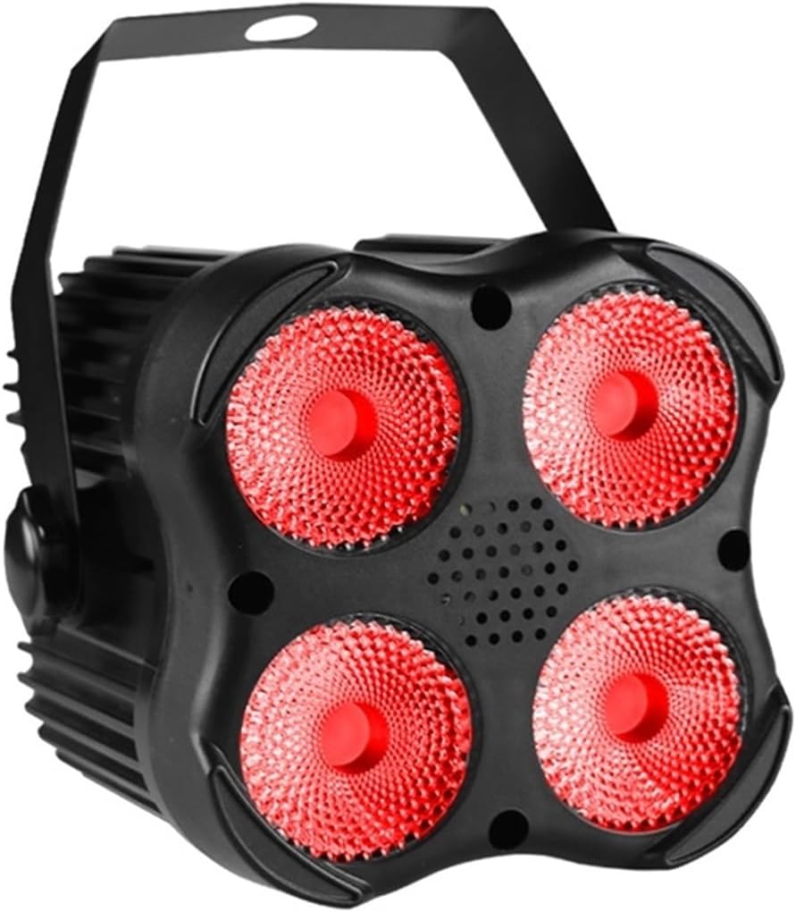 Luz de escenario para DJ, 4 x 8 W, 4 en 1, RGBW, mini luz LED para escenario, DJ, discoteca, bar, fiesta, cumpleaños, vacaciones, boda, Navidad,