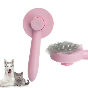 Cepillo de pelo corto o largo para perros y gatos de pelo corto o largo (rosa) Cepillo de pelo corto o largo para perros y gatos de pelo corto o largo (rosa)