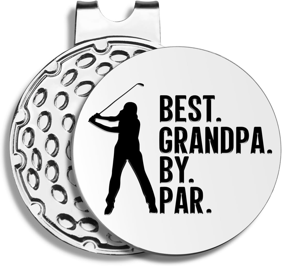 Best Dad by Par Golf Ball Markers, Men’s Golf Accessories, Birthday Retirement Golf Gifts for Dad Husband Grandpa