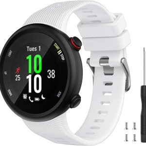 Watbro Compatible con Garmin Forerunner 45, correa de repuesto deportiva de silicona suave, pulsera de fitness para Garmin Forerunner 45 Smartwatch Watbro Compatible con Garmin Forerunner 45, correa de repuesto deportiva de silicona suave, pulsera de fitness para Garmin Forerunner 45 Smartwatch