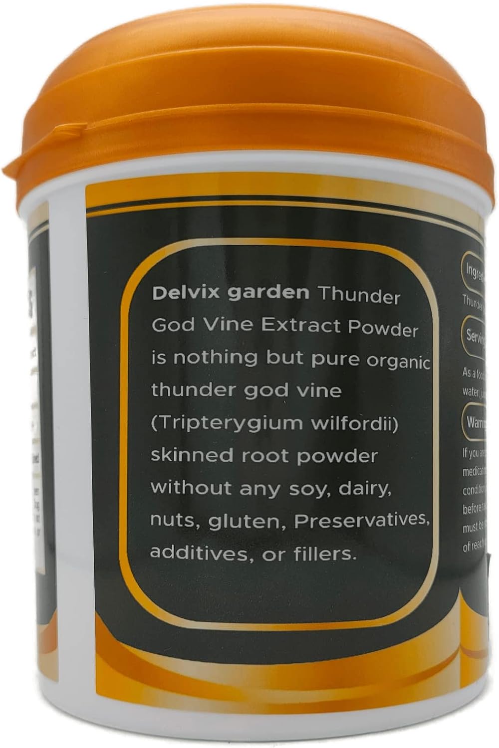 Thunder God Extracto de vid en polvo, 8 oz (226 gramos) raíz de vid Pure Thunder God cultivada orgánicamente (8 oz (226 gramos))