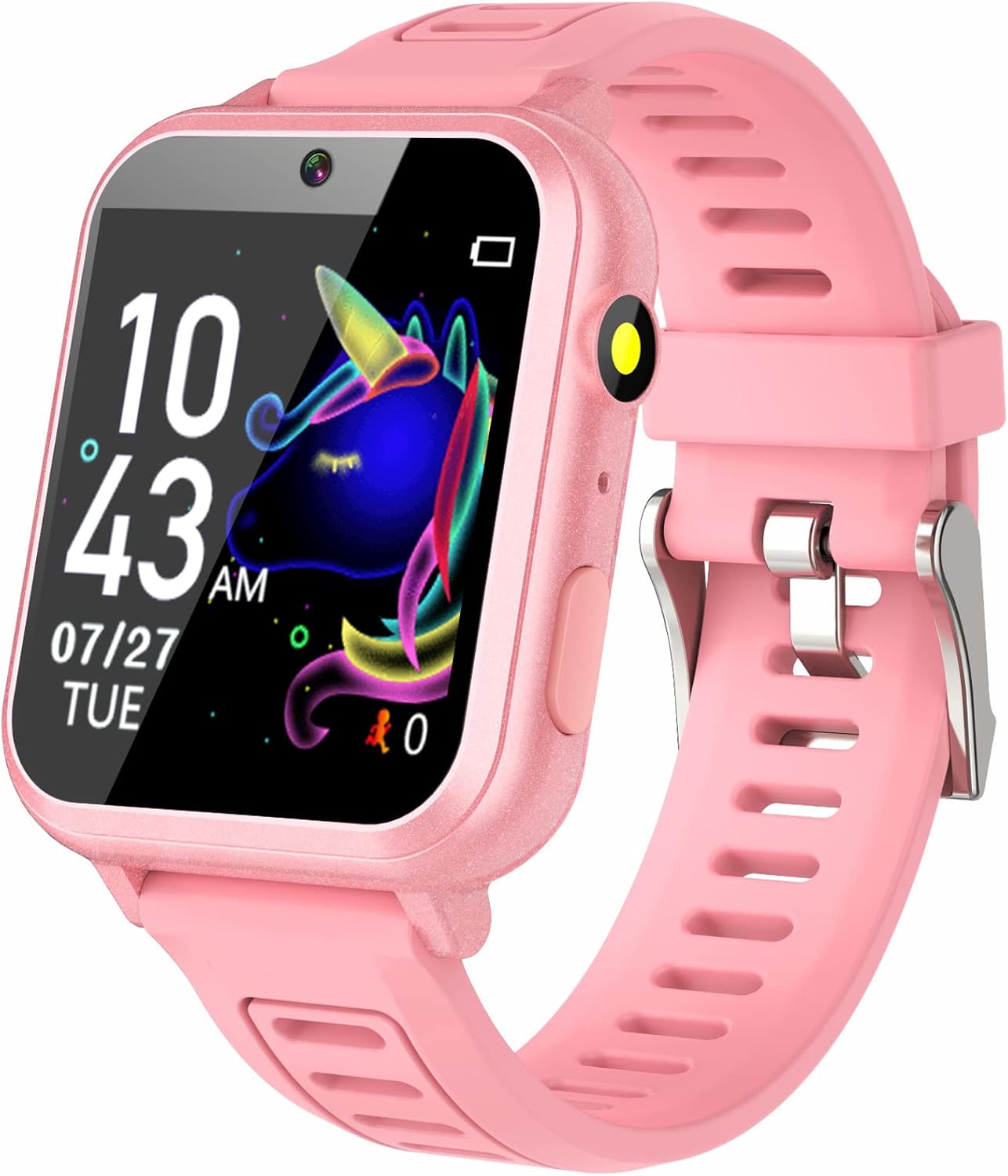 Reloj inteligente para niños y niñas, reloj inteligente para niños de 4 a 12 años con 24 juegos, cámara HD, reproductor de música, podómetro,