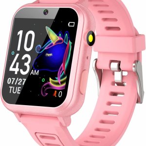 Reloj inteligente para niños y niñas, reloj inteligente para niños de 4 a 12 años con 24 juegos, cámara HD, reproductor de música, podómetro, Reloj inteligente para niños y niñas, reloj inteligente para niños de 4 a 12 años con 24 juegos, cámara HD, reproductor de música, podómetro,