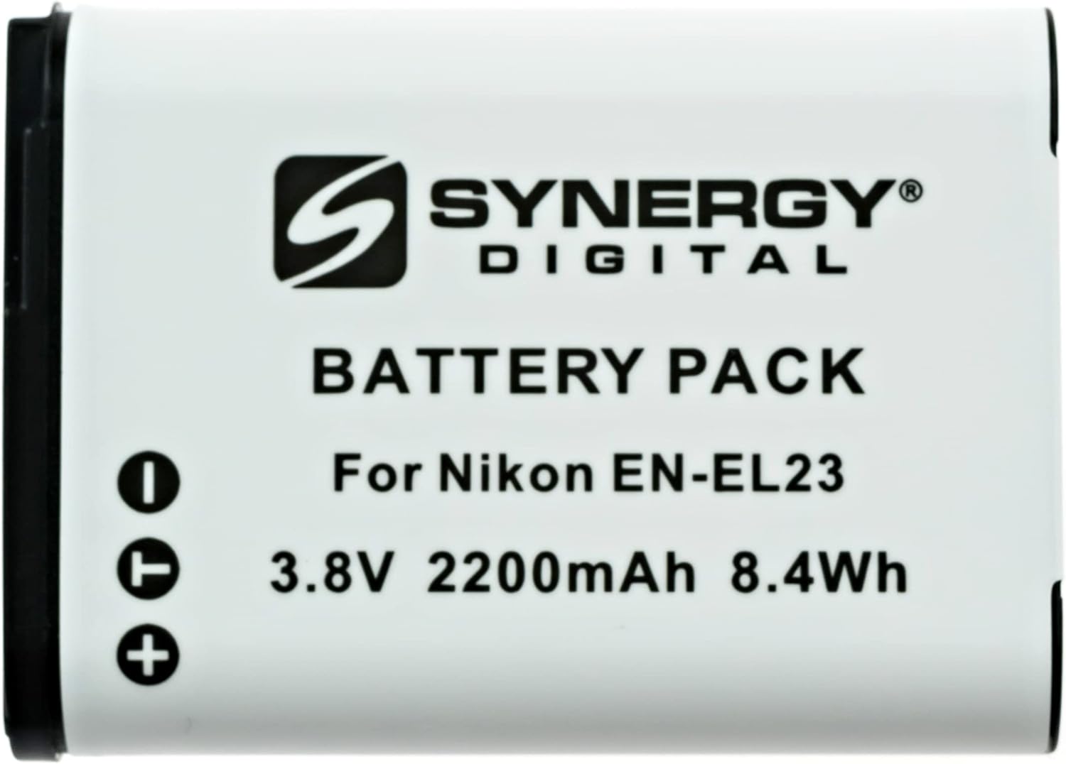 Synergy Digital Batería para cámara, compatible con cámara digital Nikon EN-EL23, (iones de litio, 3.8 V, 1400 mAh), capacidad ultra alta, repuesto