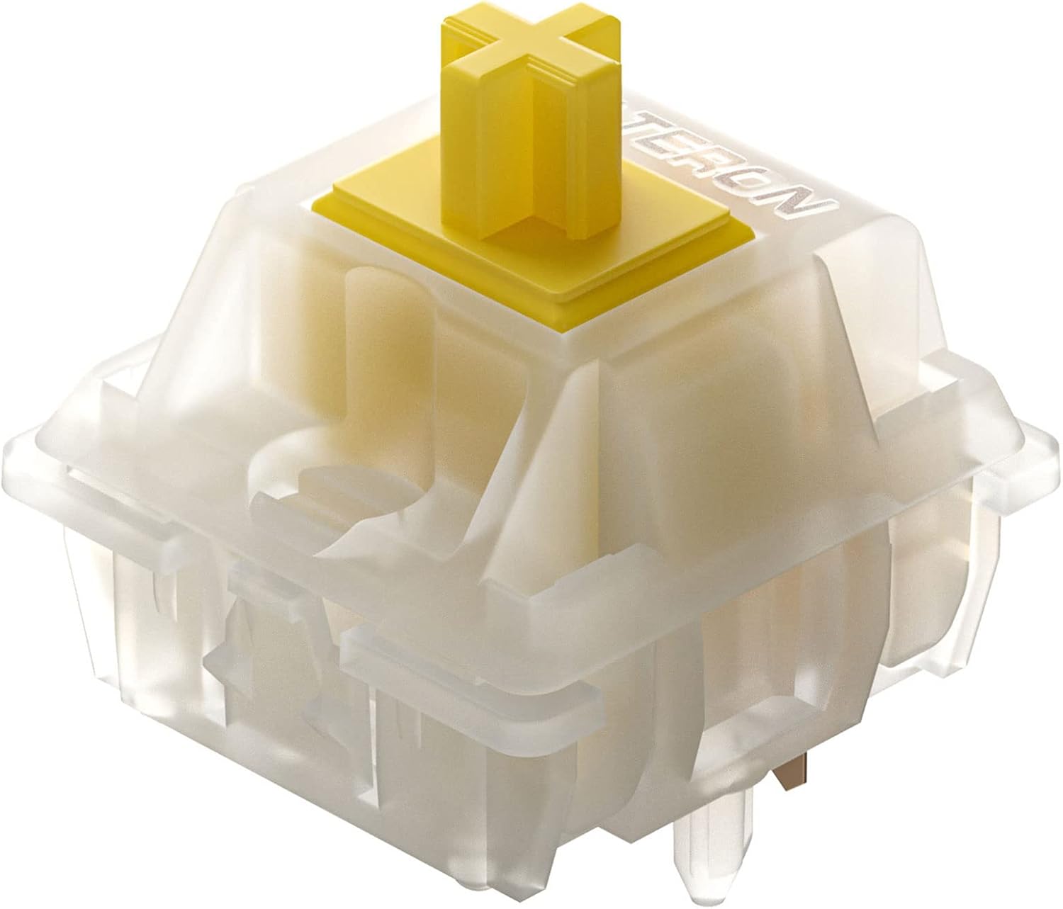 GATERON Interruptores de teclado lineales de 5 pines prelubricados para teclado mecánico MX (70 unidades, amarillo)