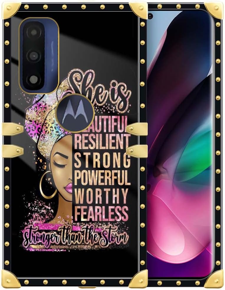 DAIZAG Funda para Cricket Dream 5G, diseño retro de lujo, elegante, decoración dorada, suave, antiarañazos, para niña y mujer, funda protectora