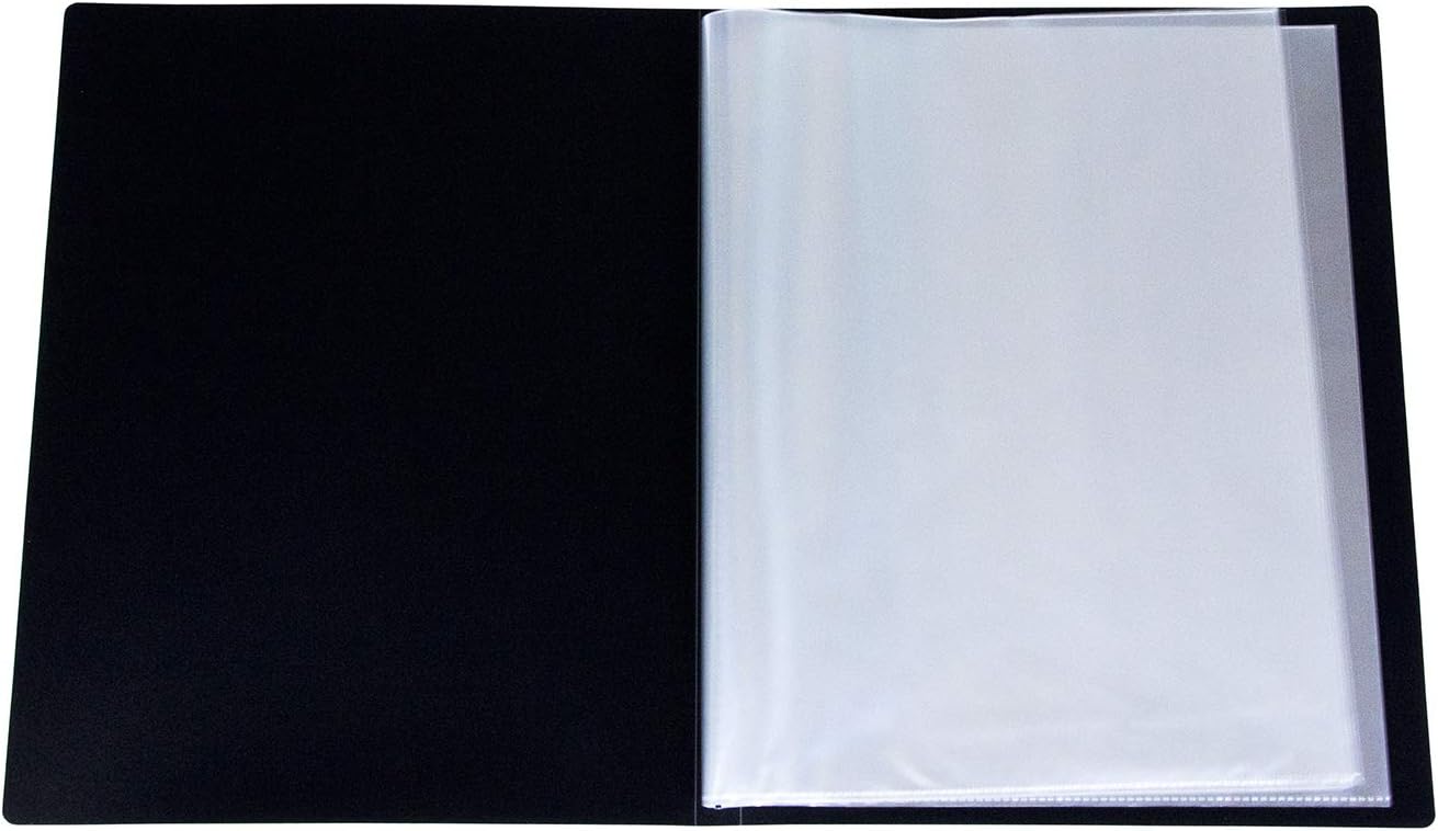 2PO Portafolio – Álbum de fotos con capacidad para 48 imágenes, álbum de ahorro de espacio con bolsillos deslizantes de 8.5 x 11 pulgadas