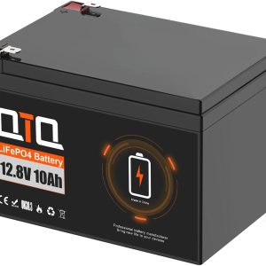 QTQ Batería LiFePO4 de 12.8 V 10 Ah, BMS de 10 A, perfecta para UPS, sistema de alarma QTQ Batería LiFePO4 de 12.8 V 10 Ah, BMS de 10 A, perfecta para UPS, sistema de alarma