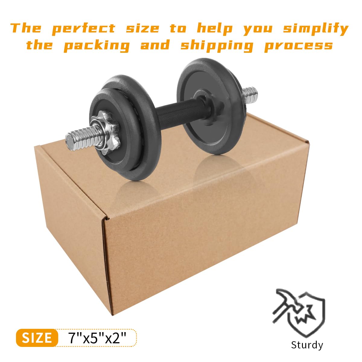 JIUZHOUXIN Cajas de envío, 7 x 5 x 2 pulgadas, que son antiimpacto, vienen con una exquisita etiqueta de sellado. Embalaje adecuado para comercio