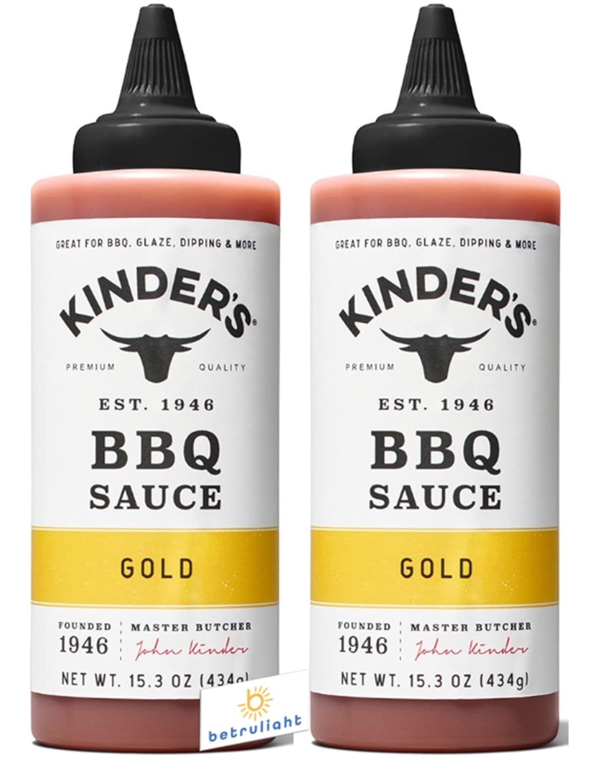 Kinders BBQ Sauce Ajo Parmesano Wing Sauce & Dip no contiene OMG, y no tiene MSG Kinder’s Vegano y Keto amigable y libre de BPA. Ideal para alas,
