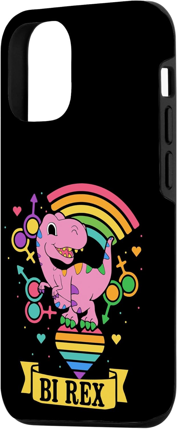 iPhone 14 Pro Bi Rex – Funda de orgullo bisexual de dinosaurio Dino T Rex