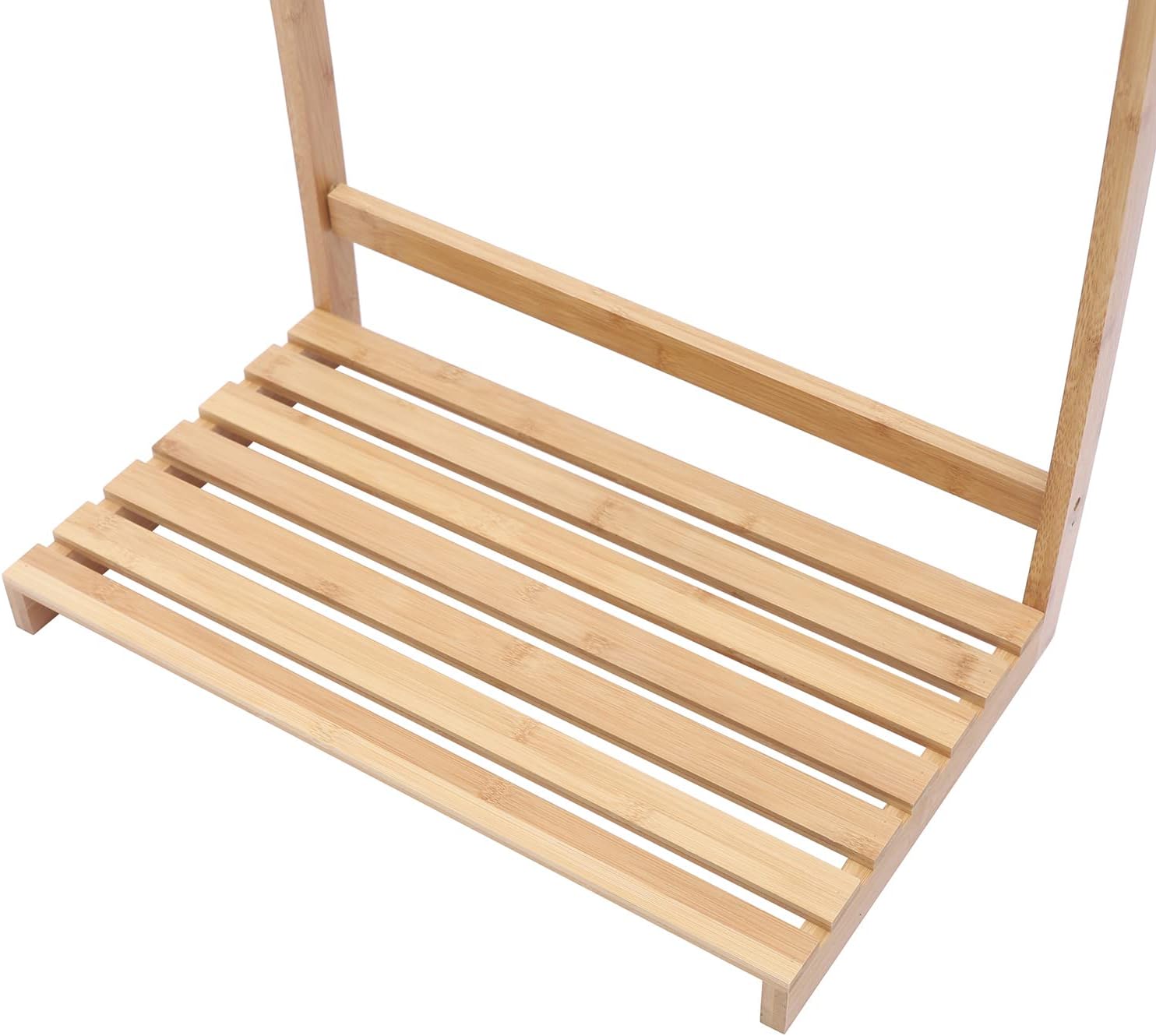 Toallero de bambú, 3 capas de perchas de ropa para el hogar, toallero independiente para suelo de baño, sostiene toallas de baño y toallas de mano,