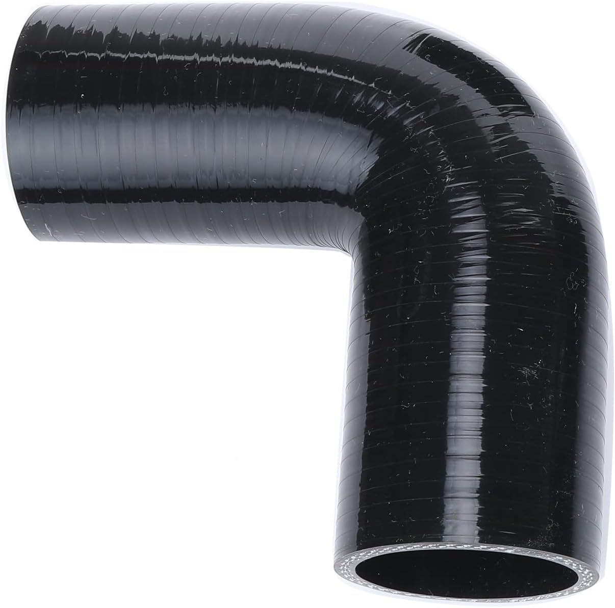 AC PERFORMANCE Negro ID 1.75″ (45mm), acoplador de codo de 90 grados, longitud de la pierna 3.5″ (90mm), grosor de la pared 0.18″ (4.5mm), 3 capas