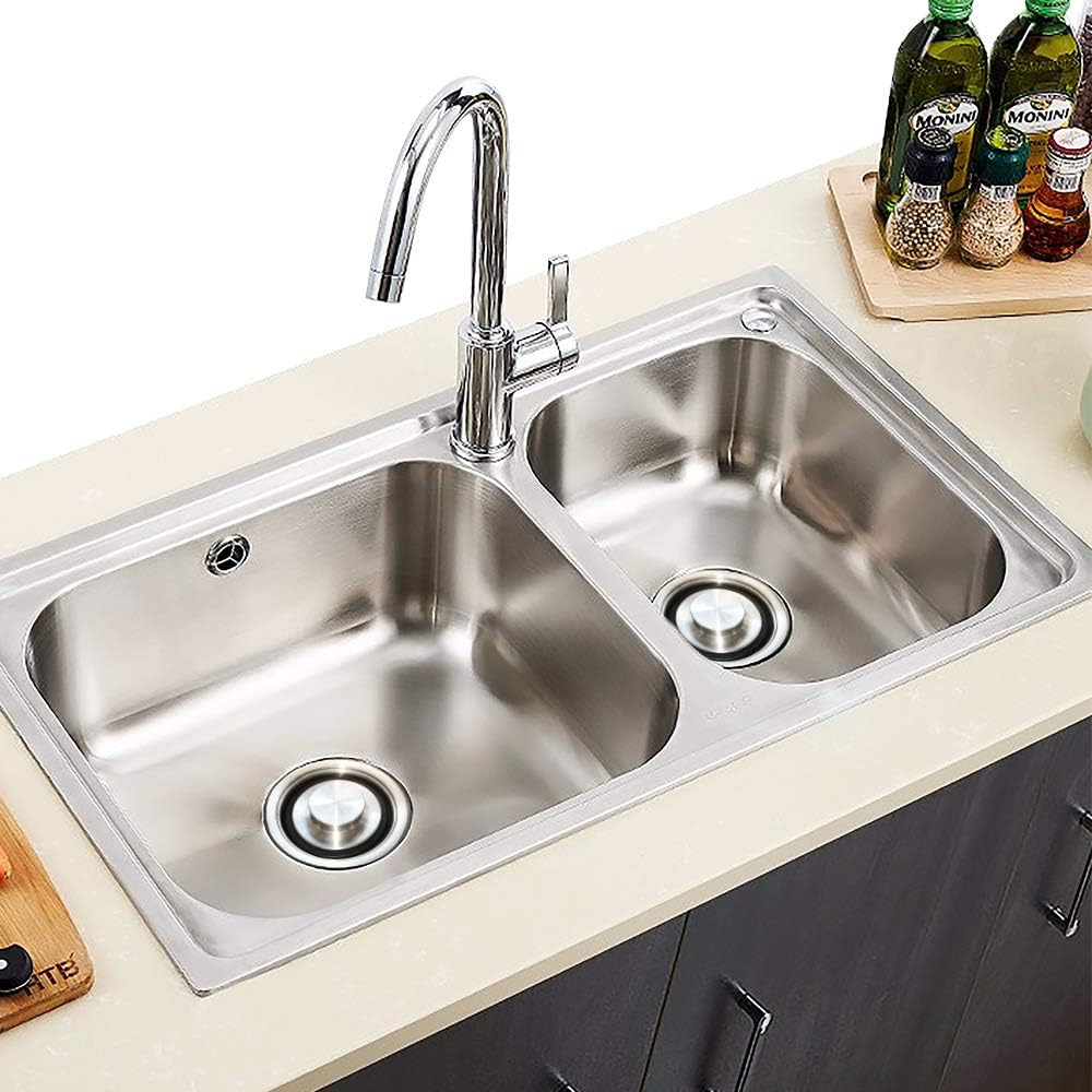 Tapón de drenaje para fregadero para desechos, tapón de fregadero de cocina, tapón de drenaje universal, tapón de fregadero de acero inoxidable,