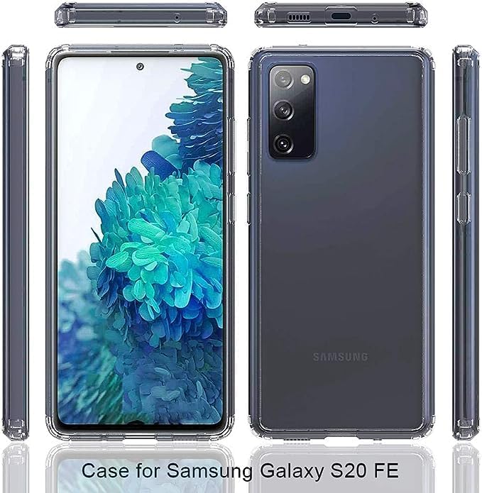 LRK Funda transparente para Samsung Galaxy S20 Plus (S20+), no se pone amarillenta protección de grado militar de 10 pies funda protectora