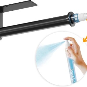 SpaceAid SprayNeat – Soporte para toallas de papel con botella de spray, soporte para toallas de papel debajo del gabinete con rociador en el centro SpaceAid SprayNeat – Soporte para toallas de papel con botella de spray, soporte para toallas de papel debajo del gabinete con rociador en el centro