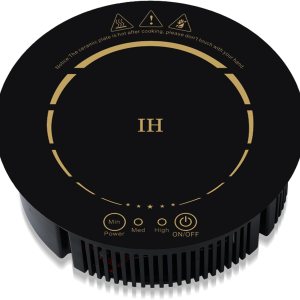 Placa de cocción de inducción de 500 W  120 V – Mini quemadores portátiles de encimera de inducción estufa eléctrica para RV, oficina, sala de té, Placa de cocción de inducción de 500 W  120 V – Mini quemadores portátiles de encimera de inducción estufa eléctrica para RV, oficina, sala de té,