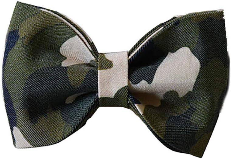 Love Dream Collar de perro con corbatín, collar de perro de camuflaje resistente con hebilla de metal de liberación rápida, collares de perro