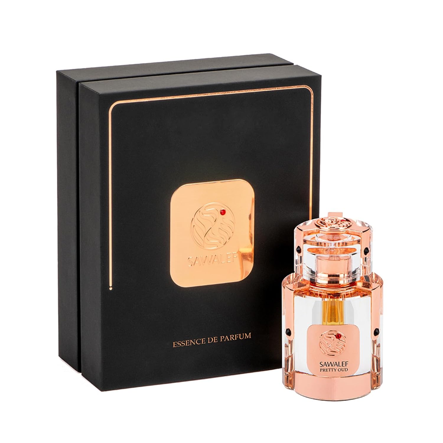Sawalef Pretty Oud by Swiss Arabian – Lujoso y cautivador elixir de perfume con aroma aromático, notas dulces y sensuales de piña, geranio, pachulí,