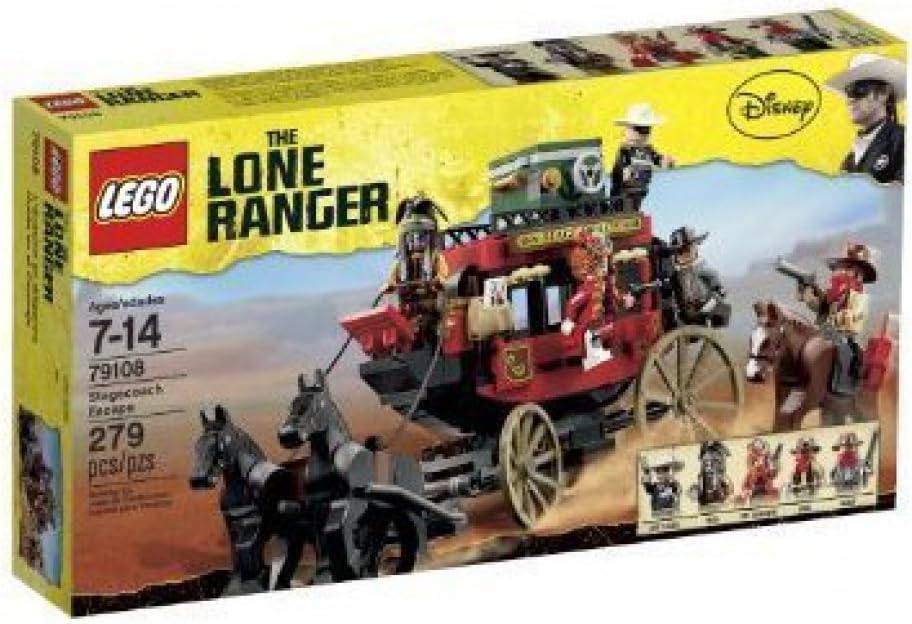 Juega  Juega LEGO The Lone Ranger Stagecoach Escape (79108), rojo, cajas fuertes, Indiana, Jones, sets, búsqueda, juguete legos  niño  niño