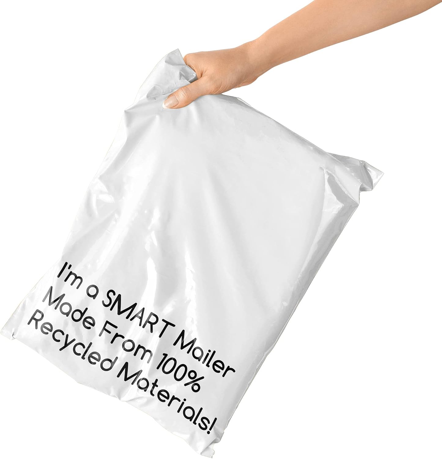 100 sobres de polietileno 100 % reciclados, 10 x 13 pulgadas, sobres de embalaje ecológicos, suministros de bolsas de correo de 0.098 in de grosor