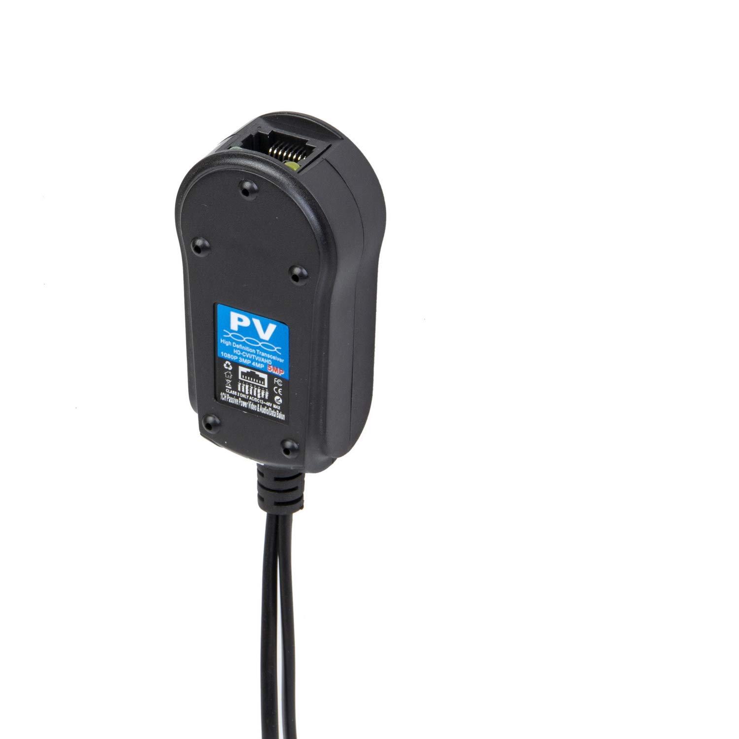 2 pares de adaptadores de vídeo pasivobalun de alimentación actualizados 1080P  5 MP BNC a RJ45 de larga distancia de red transceptor Cat5e  Cat6 a