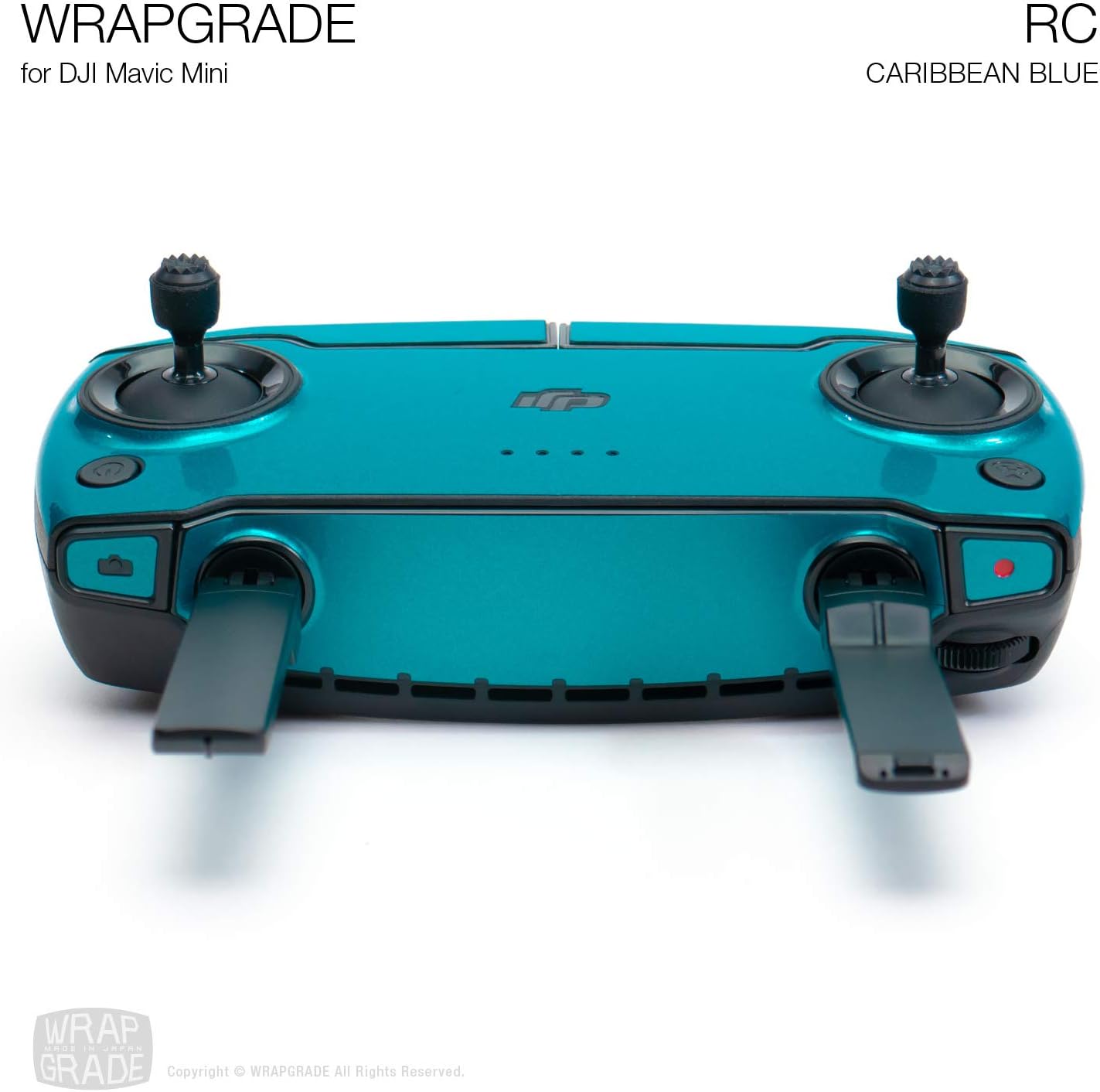 Wrapgrade Skin compatible con DJI Mavic Mini  Mando a distancia (azul caribeño)