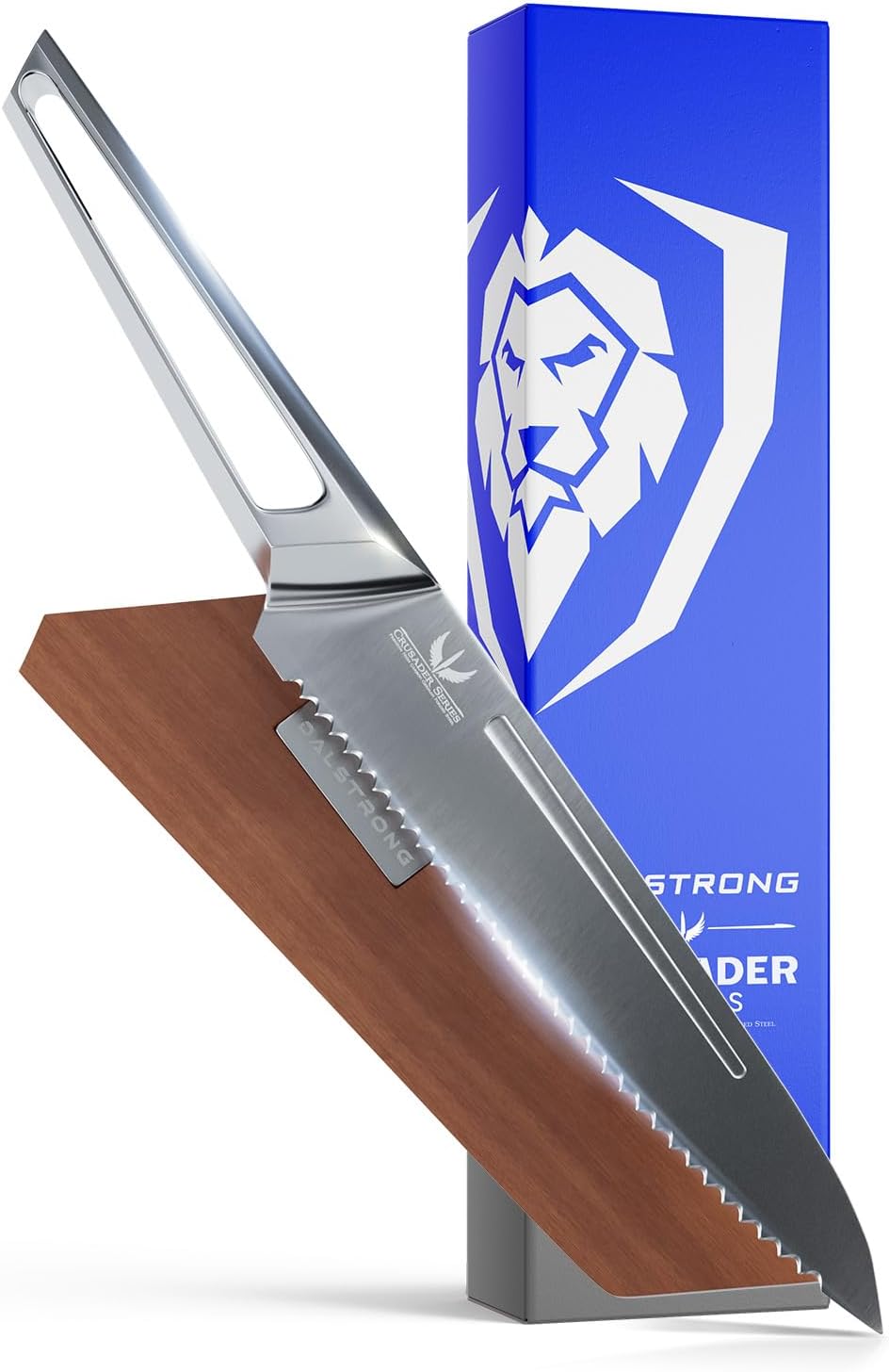 DALSTRONG Crusader Series – Acero inoxidable alemán de alto carbono forjado con funda magnética, Certificado NSF, Acero inoxidable forjado