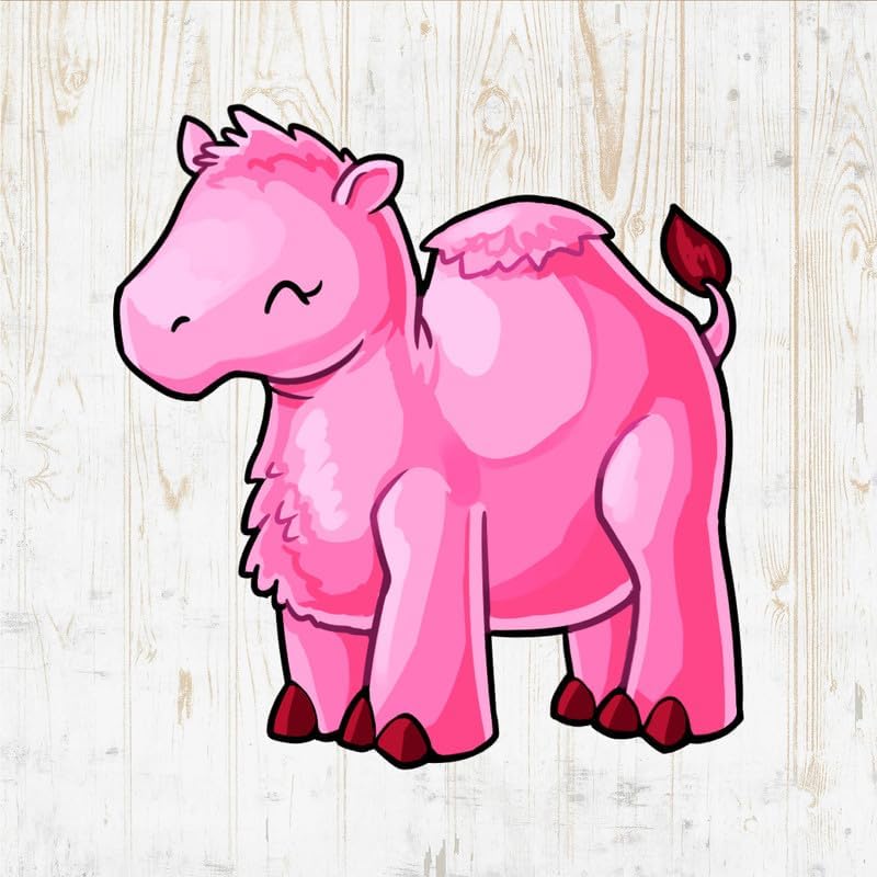 Camel Decals Peel & Stick – Wall Vinyl Stickers – Kawaii Funny Cartoon Desert Silhouette Watercolor Colorful – Car Window Truck Laptop Tumbler –