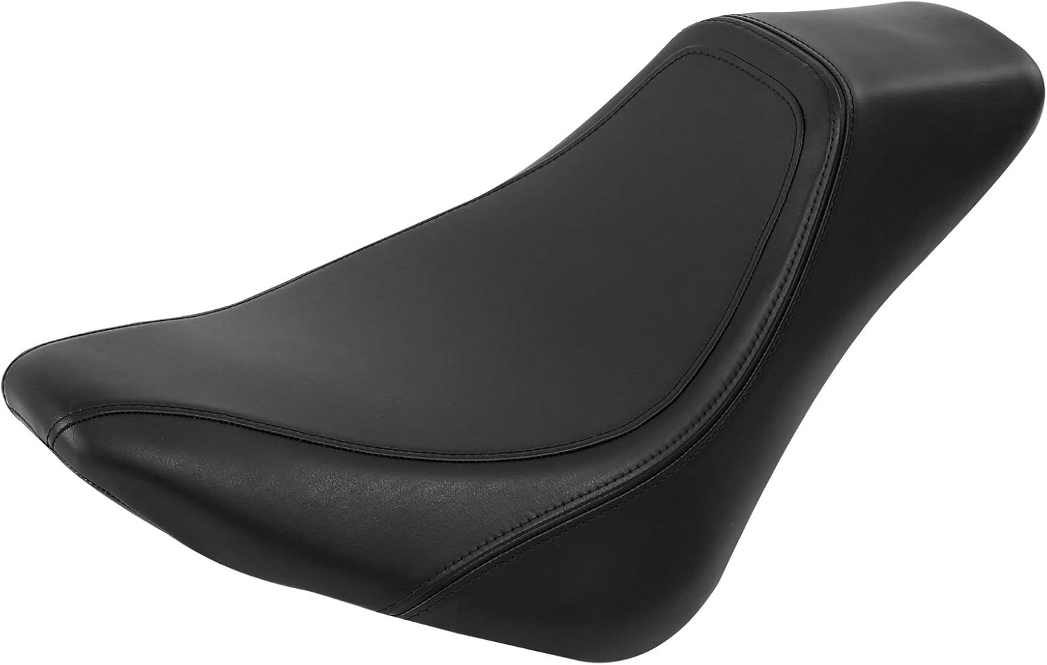 Asiento individual de conductor de motocicleta negro para Harley Softail FLDE FLHC FLHCS FLSL FXBB 2018-2022