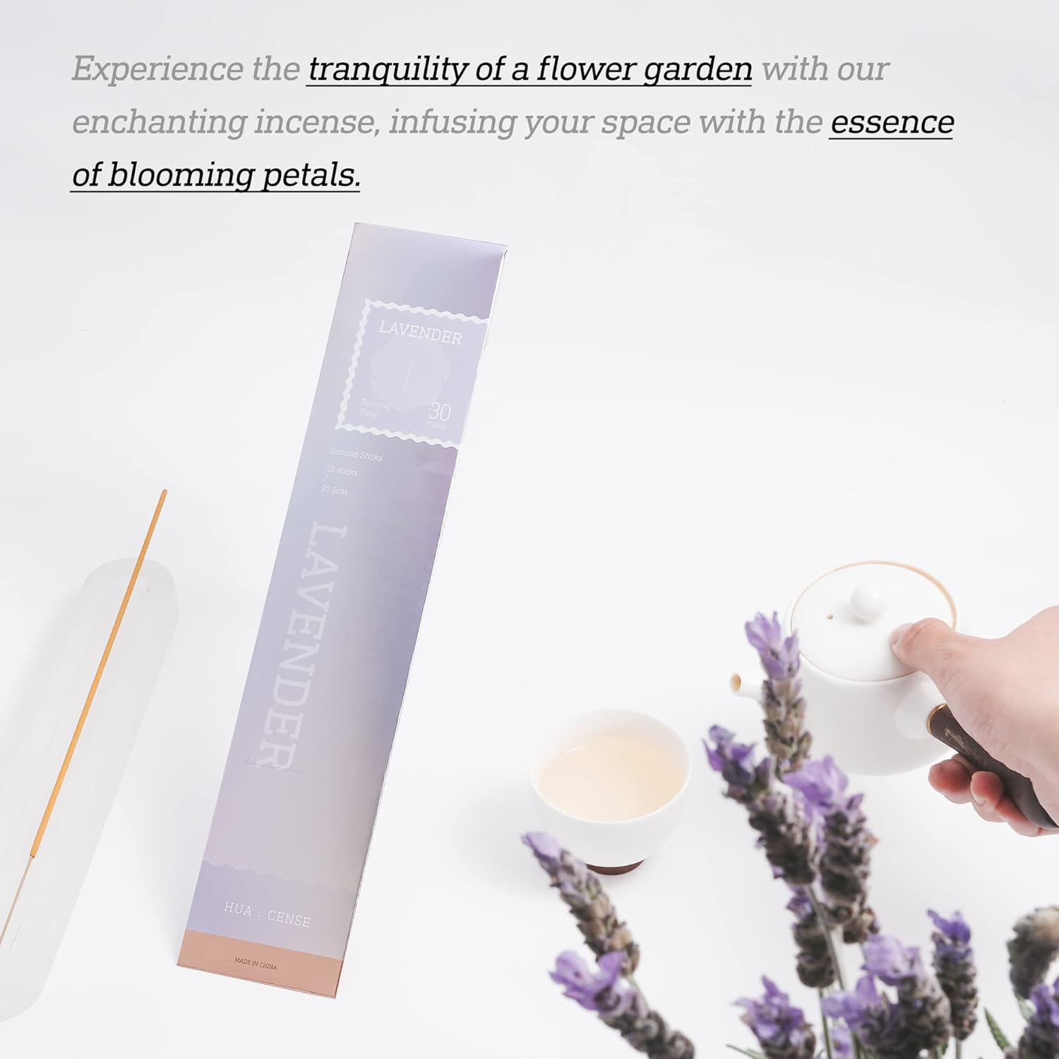 Huacense – Paquete variado de varillas de incienso floral, juego de regalo, 120 varillas orgánicas naturales no tóxicas de 6 aromas aromáticos Nag